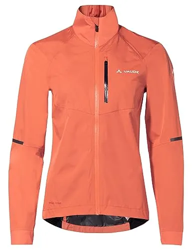 Vaude Kuro Regenjacke Damen (hokkaido) Größe:36 - Funktionsjacke für Damen, wasserdicht und atmungsaktiv. Ideal für Gravel-Biking und Radreisen, lässt sich platzsparend verpacken und bietet optimalen Komfort durch Ventilationsschlitze und Stretchmaterial.