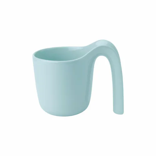 Rig-Tig Becher Ole - Stapelbarer Kaffebecher aus Steinzeug - Thermobehälter, stilvoller und stapelbarer Becher in Light Blue, ideal für Kaffeeliebhaber und platzsparend in der Küche.