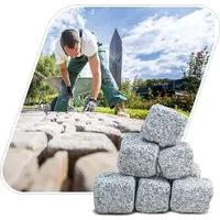 GALAMIO Stein Granit 8/11 getrommelt - hochwertige Natursteine für Außen- und Innenbereiche - Sonstige Elektroinstallationsartikel, langlebig und vielseitig einsetzbar für kreative Gestaltung.