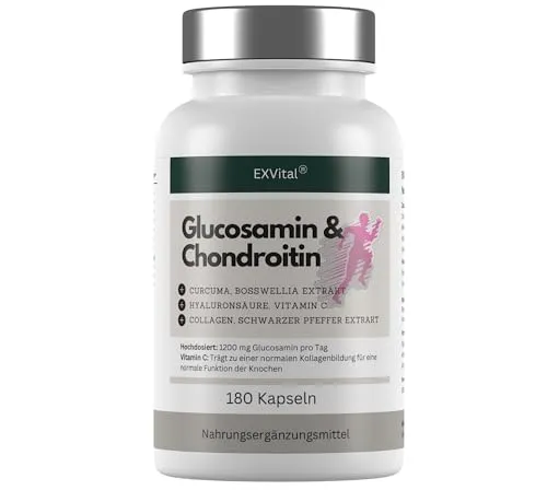 Glucosamin Chondroitin hochdosiert von EXVital
