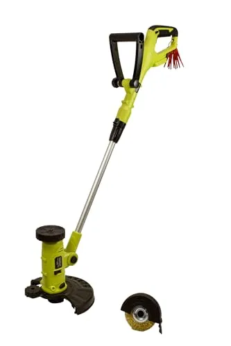 Baricus 2in1 Fugenreiniger & Rasentrimmer - Vielseitiges Garten-Multitool - Rasentrimmer & Motorsensen, kombiniert leistungsstarken Rasentrimmer und effektiven Fugenreiniger für müheloses Arbeiten ohne Werkzeugwechsel.