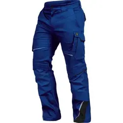 Bundhose-Flex-Line Kornblau/Schwarz-Weiß, Größe 42 in schwarz von Leibwächter