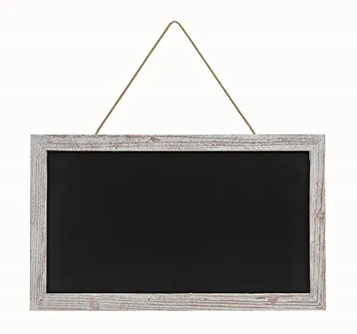 Geschenkestadl Große Kreidetafel Memotafel zur Beschriftung 63 x 38 cm Küchentafel Holzrahmen Tafel zum Hängen Wandtafel