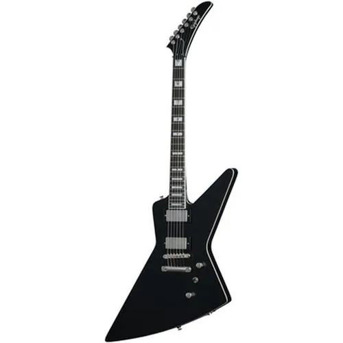 Epiphone Prophecy Extura AJBM E-Gitarre - E-Gitarre in Aged Jet Black Metallic, mit 2x Fishman Fluence Humbuckern und hochwertigem Mahagoni-Korpus für kraftvollen Sound und Spielkomfort. Inklusive Premium Gig Bag.