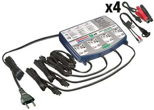 Tecmate OptiMate Lithium 4S 0.8A 4-Kanal Ladegerät - Fahrzeugbatterie-Ladegeräte, lädt gleichzeitig bis zu 4 LiFePO4-Batterien mit sicherer und effizienter Technologie, ideal für langfristige Wartung und Rettung bei niedriger Spannung.