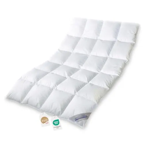 Bettdecke 135x200 | Daunendecke | Decke für den Winter | Extra warme Daunendecke | Kassettenbettdecke | Winterdecke | Daunenbettdecken | Oeko-TEX-Zertifiziert | Daunenpass