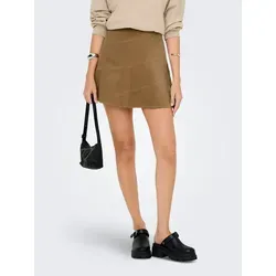 ONLY Cordrock ONLMOXIE HW CORD SKATER SKIRT CC PNT braun S (36)