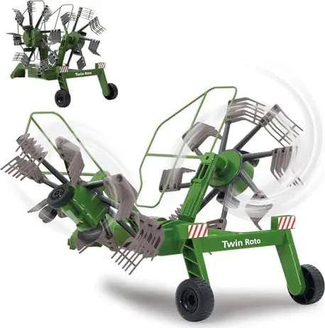 Schwader Twin Roto für Fendt 1050 - Grün - RC-Modelle mit funkferngesteuerten, hochklappbaren Auslegearmen und rotierenden Zinken für ein realistisches Spielerlebnis. Ideal für kleine Landmaschinen-Fans!