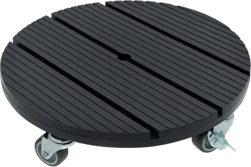 hrb Pflanzenroller WPC - Witterungsbeständig mit 80 kg Tragkraft - Pflanzenroller aus robustem WPC-Material, ideal für Innen- und Außenbereich. Mit modernem Design und stabilen Metallrollen, perfekt für schwere Pflanzen bis 80 kg.