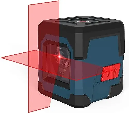 Laser Wasserwaage, RockSeed Kreuzlinienlaser mit Selbstnivellierung, Vertikale und Horizontale Linie, 360 Grad Drehbar, Tragetasche, Batterie Enthalten, Keine Halterung
