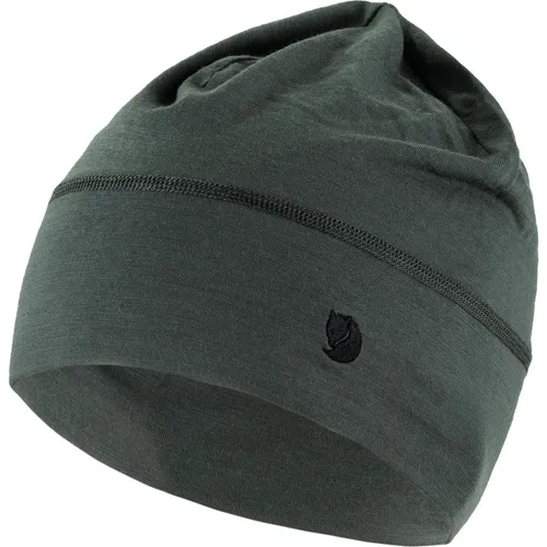 Fjällräven Abisko Lite Wool Beanie basalt (050) OneSize - Mütze für den Laufsport aus Merinowolle, ideal für Outdoor-Aktivitäten, leitet Feuchtigkeit ab und verhindert Gerüche.