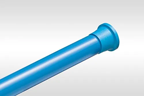 DUSCHVORHANGSTANGE 140 cm - 250 cm BLAU TELESKOPSTANGE DUSCHVORHANG KLEMMSTANGE GARDINENSTANGE! SPRING SHOWER ROD!