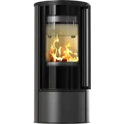 Freistehender Stahlkamin KOZA SKADI mit Schließmechanismus - Kaminöfen mit hoher Energieeffizienzklasse A, elegantes Design und integrierter Lufteinlass für optimale Wärme und Stil in modernen Wohnräumen.