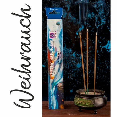 Weihrauch Holy Smokes Blue Line Räucherstäbchen 10g Großpackung Berk