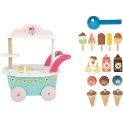 lupilu Eiswagen Spielküche aus Echtholz, 18-teilig