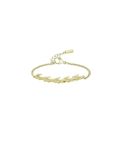 Lacoste Damenarmband CROCODILE aus Gelbgold mit Charms von Lacoste