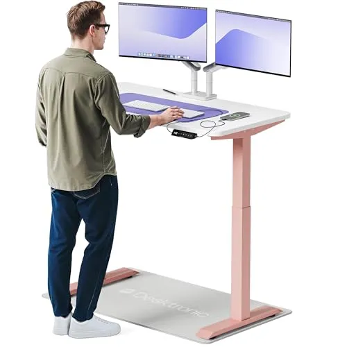 Desktronic HomeOne – Elektrisch höhenverstellbarer Schreibtisch mit Touchscreen-Steuerung