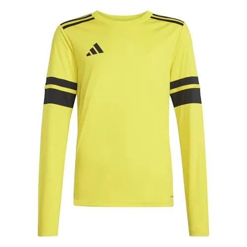 adidas Unisex Kids SQUADRA25 Jersey Long Sleeve Kids, Team Yellow/Black, 15-16 Years