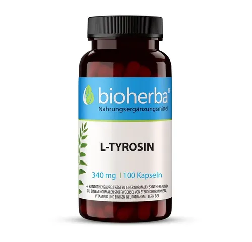 BIOHERBA R L-Tyrosin 340 mg 100 Kapseln Nahrungsergänzungsmittel