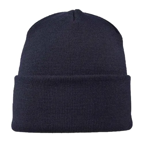 FRIESEN Friesennerz Unisex Beanie 'Schelmijack & Olmibert' aus 100% Wolle (Merinowolle) - Wollmütze Strickmütze in Marine Blau