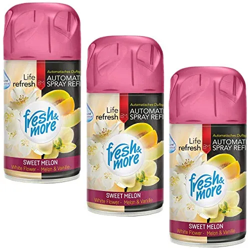 Fresh & More Lufterfrischer Nachfüller (3er Pack) 250ml Sweet Melon