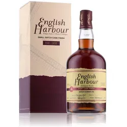 English Harbour Antigua Rum Port Cask Finish 46% Vol. - Geschenkbox - Rum mit einzigartigem Port Cask Finish, perfekt als Geschenk für Genießer und Liebhaber feiner Spirituosen.