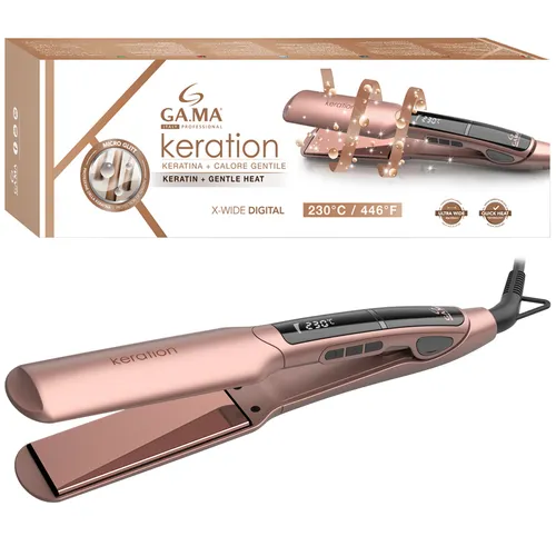 NEU GA MA Haarglätter GI3032 X Wide Digital Keration 40x100mm LCD 230°C