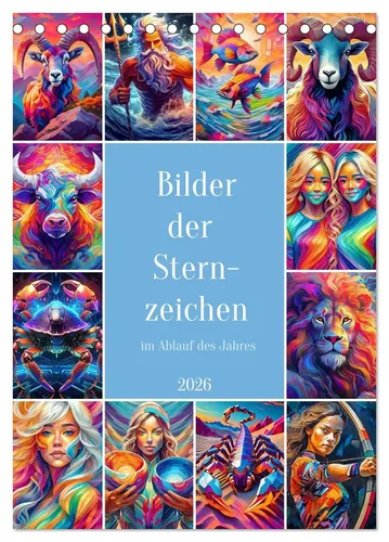 Werner Braun | Bilder der Sternzeichen - Tischkalender 2025 - Erleben Sie die faszinierende Kunst der Sternzeichen in diesem hochwertigen Tischkalender. Ideal für die tägliche Inspiration und perfekt als Geschenk für Kunstliebhaber.