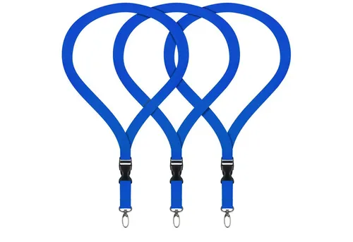 WEBBOMB Schlüsselanhänger 3x Lanyard unbedruckt Schlüsselbänder Schlüsselband Umhängeband 20 mm