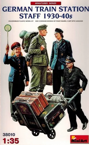 MiniArt 38010 German Train station Staff 1930 - 40 - deutsche Zivilisten - 1:35