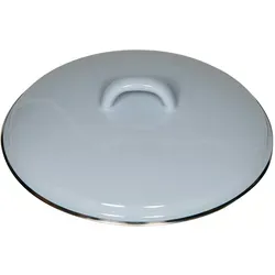 Riess Topfdeckel Classic Pastell 24 cm - Topfdeckel aus widerstandsfähiger Emaille mit Chromrand, hitzebeständig bis 450°C, ideal für energiesparendes Kochen. Perfekt für Riess-Töpfe mit 24 cm Durchmesser.