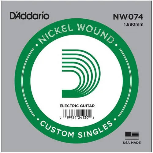 Einzelsaite E-Gitarre D'Addario NW074 Nickel Wound NEU