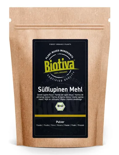 Süßlupinenmehl Bio 1000g Biotiva (18,89 EUR/kg)