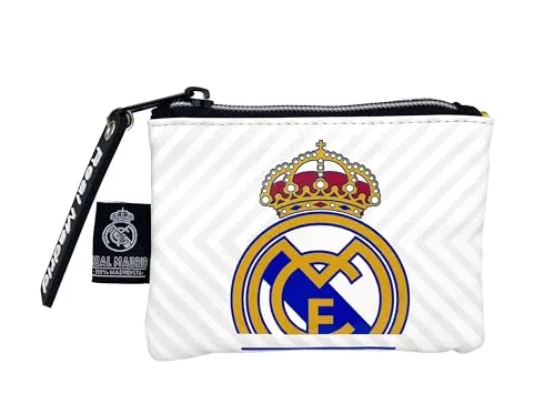 CYPBRANDS Unisex Kinder Real Monedero-Hala Madrid Geldbörse, weiß