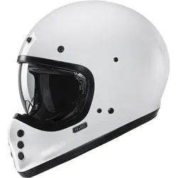 HJC V60 Solid Helm - Weiß, Größe S für Männer - Motorradhelm mit fortschrittlicher Fiberglas-Verbundschale für Leichtigkeit und Komfort. Ideal für stilbewusste Fahrer, die moderne Sicherheit schätzen.