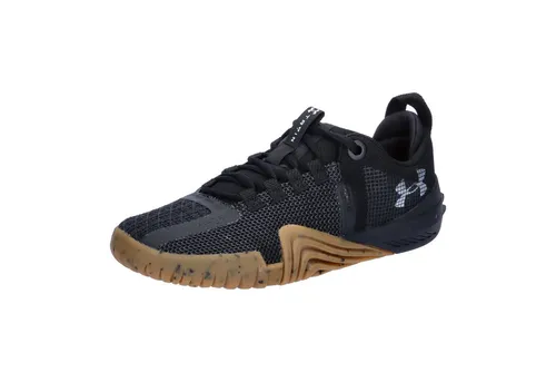Under Armour TriBase Reign 6 Damen Fitnessschuhe schwarz, Größe 41 (9,5) - Fitnessschuhe mit UA WARP Obermaterial für ultimativen Halt bei dynamischen Bewegungen und TPU-Mesh für maximale Strapazierfähigkeit und Atmungsaktivität.