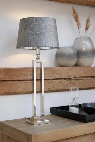 Designer Lampenschirm Grau Kaiman Optik