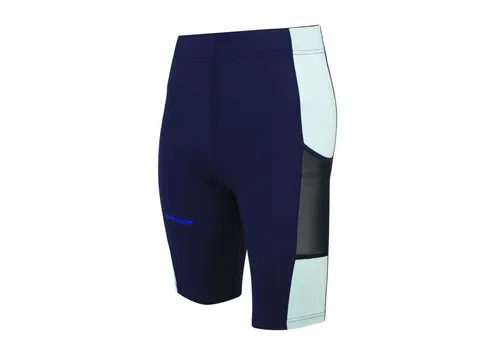 Airtracks Herren Funktions Laufhose Kurz Pro Team - Navy-blau - L - Hochwertige Lauftight aus elastischem Material für optimalen Tragekomfort. Atmungsaktiv und schnell trocknend, ideal für sportliche Aktivitäten. Mit reflektierenden Elementen für bessere Sichtbarkeit beim Laufen.