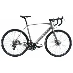 CHILLIZ Rennrad grau 57 cm - Rennrad mit 57 cm Rahmenhöhe, ideal für den Straßenverkehr, robust bis 120 kg und in elegantem Grau.