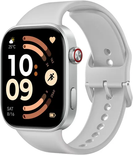 Xiaomi Redmi Watch 6 NFC Silber Grau (BHR0955GL) - Smartwatch mit NFC-Funktion - Moderne Smartwatch mit NFC-Technologie für kontaktloses Bezahlen. Ideal für Fitness-Tracking und tägliche Benachrichtigungen.