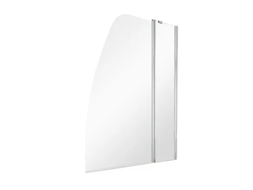 Badewannenabtrennung Faltwand Duschabtrennung 2-teilig 120x145 cm - Moderne Duschwand aus 6 mm gehärtetem Glas, ideal für platzsparende Lösungen im Badezimmer. Mit einer Höhe von 145 cm und einfacher Montage.