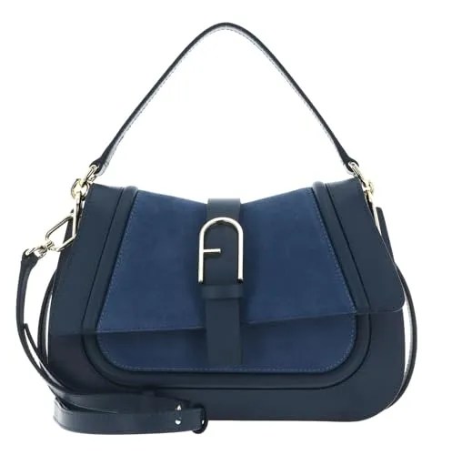 Furla Schultertasche Flow Top Handle aus echtem Leder - Elegante Schultertasche von FURLA mit verstärktem Boden und geräumigem Hauptfach. Ideal für jeden Anlass, bietet sie stilvollen Komfort und viel Platz für Ihre Essentials.