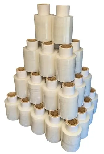 Mini Stretchfolie 10 cm Rollen 23 my + Abroller (transparent) 40 x