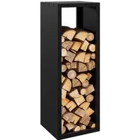 BLACK OAK Kaminholzregal YELLOWSTONE – Stilvolles Holzregal aus pulverbeschichtetem Stahl für Kaminholz