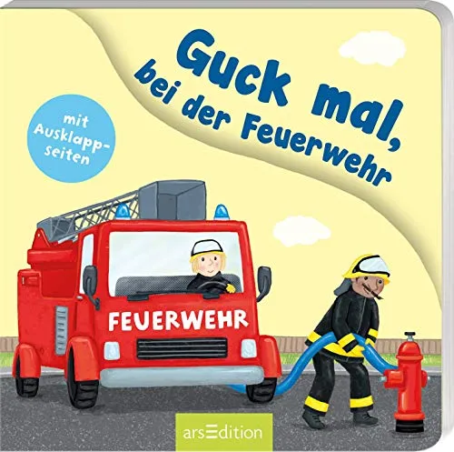 Guck mal, bei der Feuerwehr: Mit großen Ausklappseiten | Lustiger Entdeckerspaß für Kleinkinder ab 18 Monaten