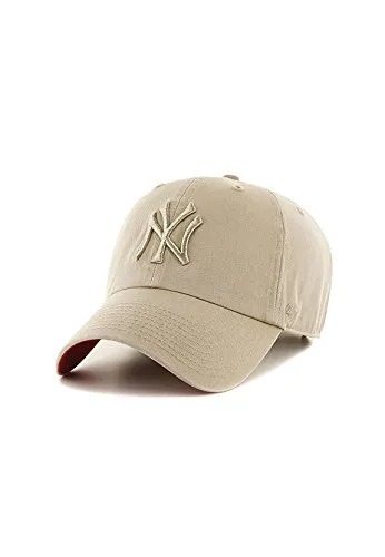 MLB New York Yankees Clean Up Cap von 47 Brand - Baseball Cap für Herren, verstellbar und bequem, zeigt stolz das gestickte Logo der New York Yankees.