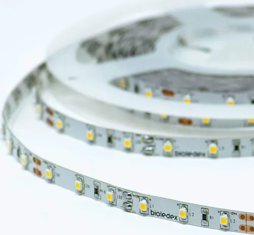 Bioledex LED Streifen 12V 5W/m 60LED/m 2700K 5m Rolle warmweiss Flex-Band