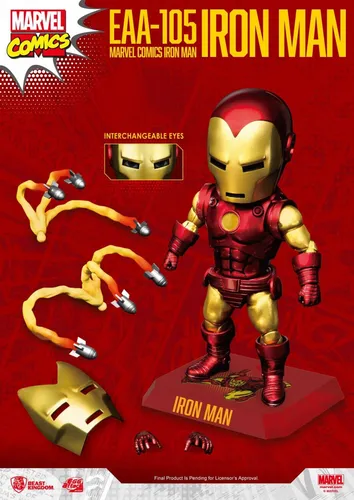 BEAST KINGDOM EGG ATTACK MARVEL Iron Man Classic Version EAA-105 16cm