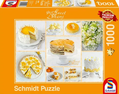 Strahlend gelbe Kaffeetafel|1000 Teile|59574|Schmidt Premium Puzzle|NEU