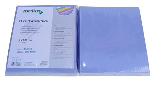 Meiko Feuchtwischtuch 35x40cm hellblau 10er Pack 100% Viskose
